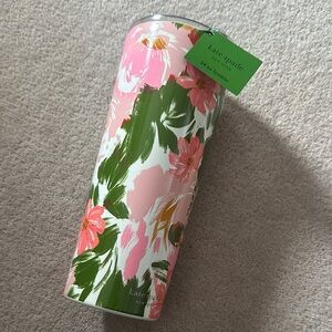 kate spade Pink Floral Stainless Tumbler!